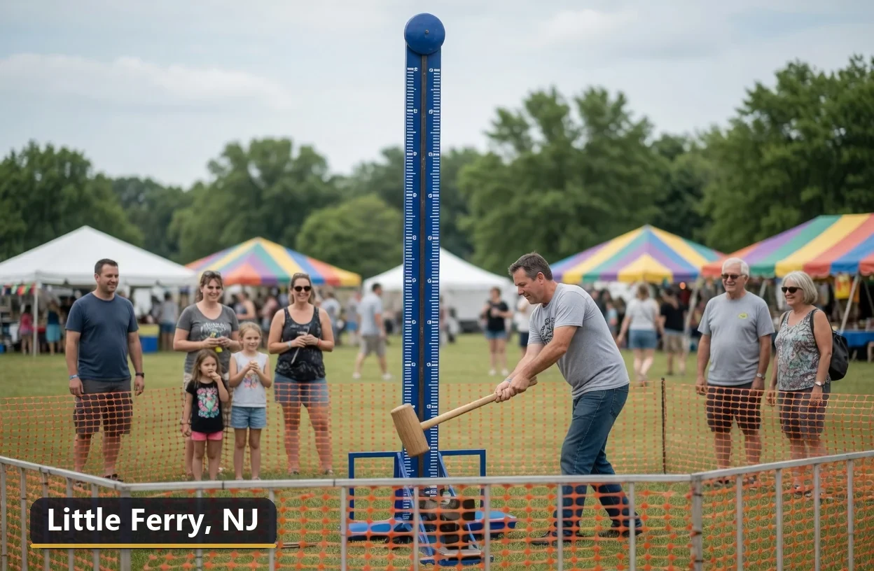 High striker carnival game rental in Little Ferry, New Jersey for field days, parties and events