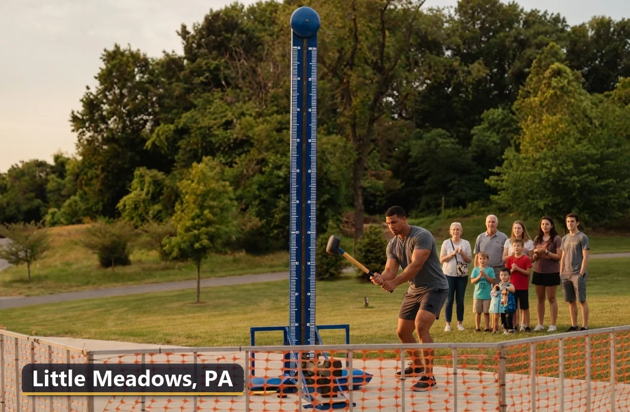 High striker carnival game rental in Little Meadows, Pennsylvania for field days, parties and events
