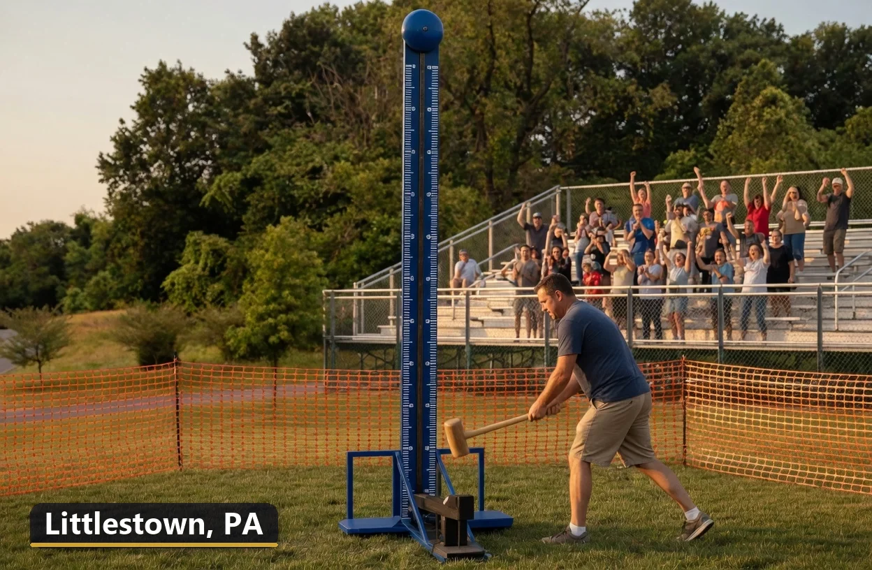High striker carnival game rental in Littlestown, Pennsylvania for field days, parties and events