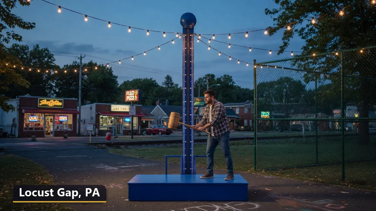 High striker carnival game rental in Locust Gap, Pennsylvania for field days, parties and events