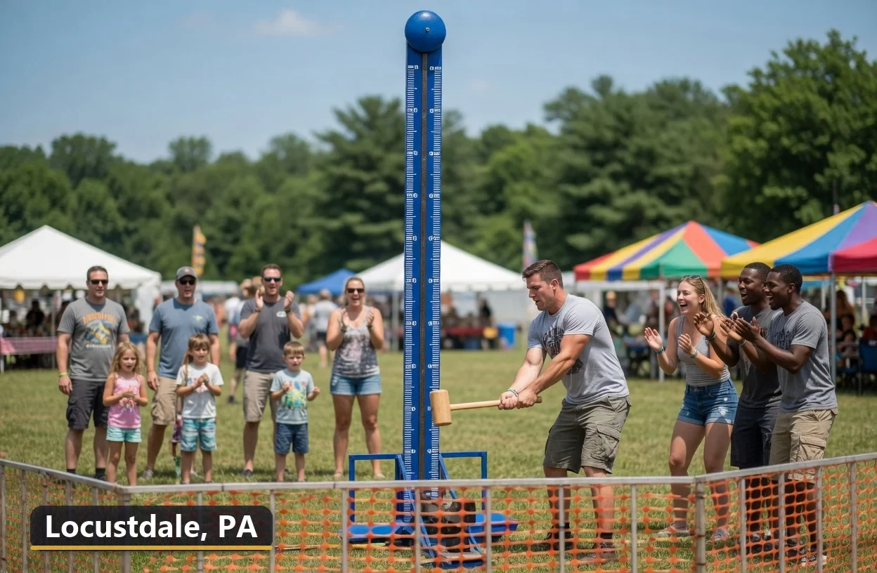 High striker carnival game rental in Locustdale, Pennsylvania for field days, parties and events