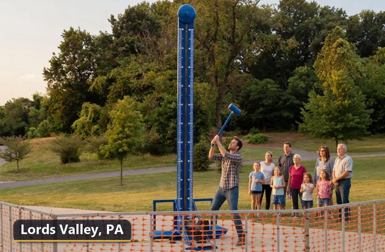 High striker carnival game rental in Lords Valley, Pennsylvania for field days, parties and events