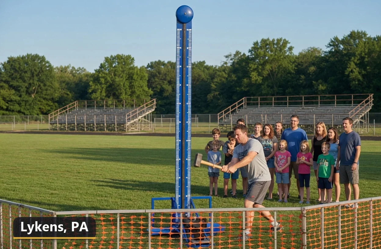 High striker carnival game rental in Lykens, Pennsylvania for field days, parties and events