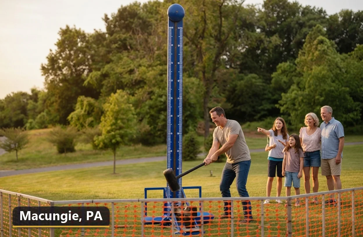 High striker carnival game rental in Macungie, Pennsylvania for field days, parties and events