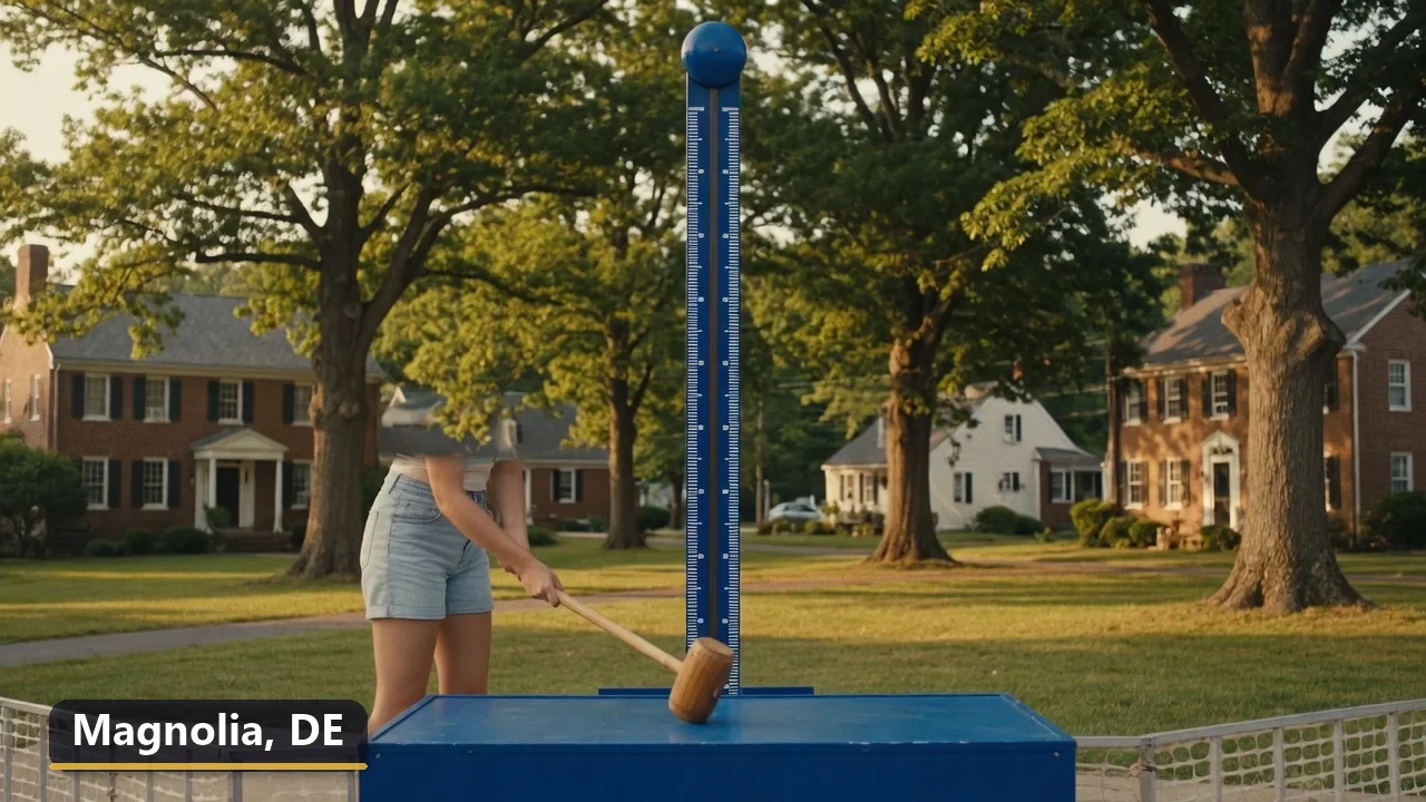 High striker carnival game rental in Magnolia, Delaware for field days, parties and events