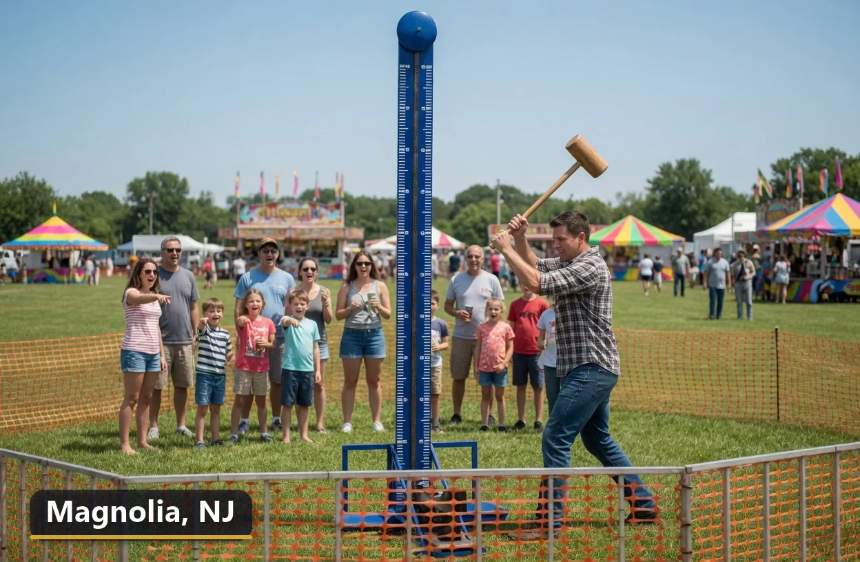 High striker carnival game rental in Magnolia, New Jersey for field days, parties and events