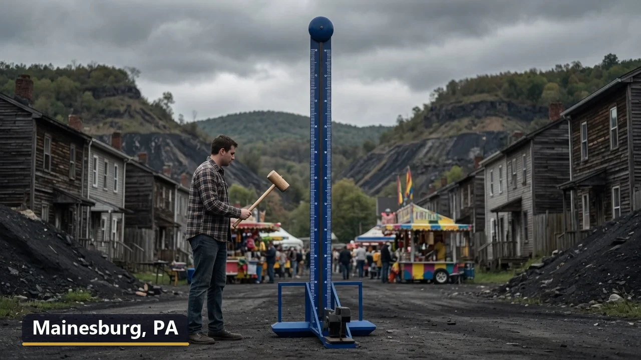 High striker carnival game rental in Mainesburg, Pennsylvania for field days, parties and events
