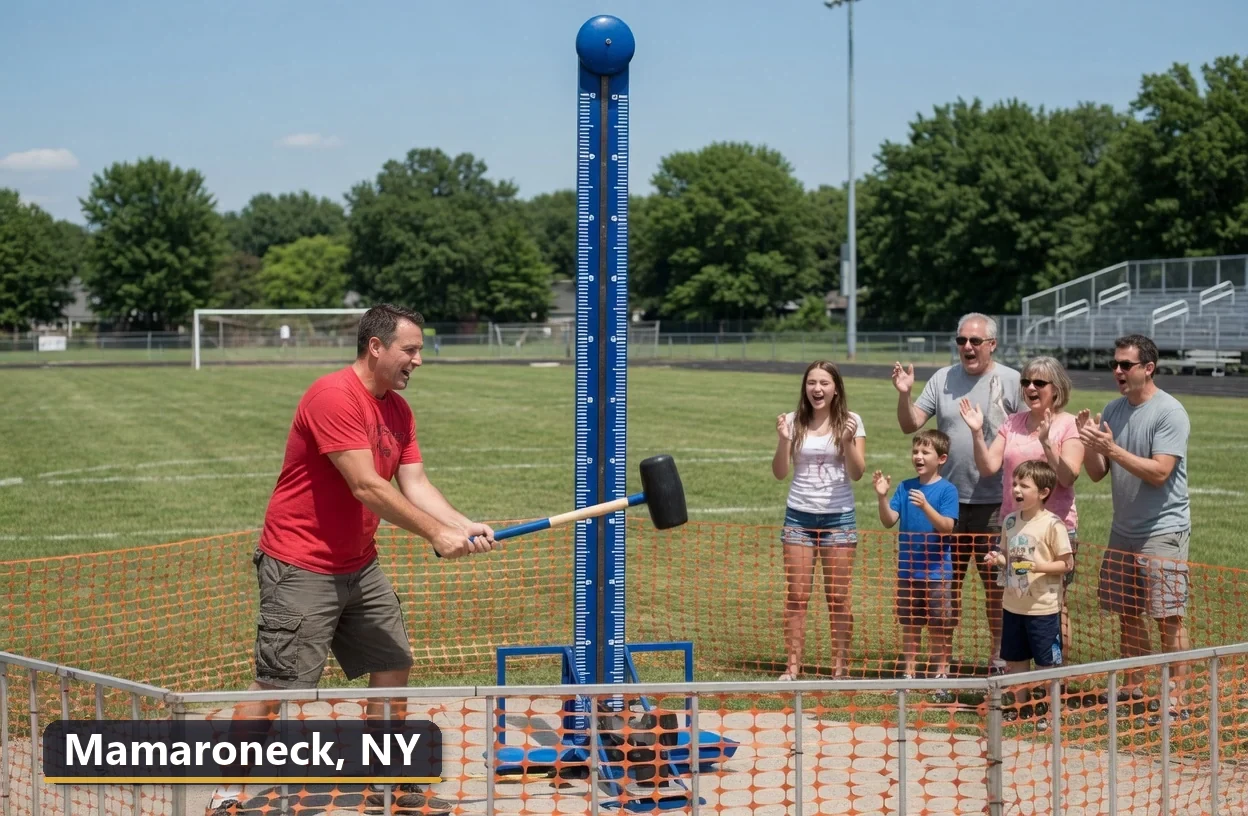 High striker carnival game rental in Mamaroneck, New York for field days, parties and events