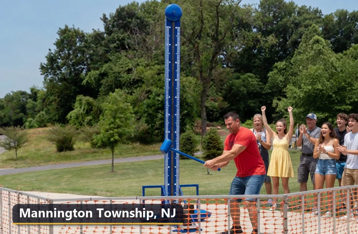 High striker carnival game rental in Mannington Township, New Jersey for field days, parties and events