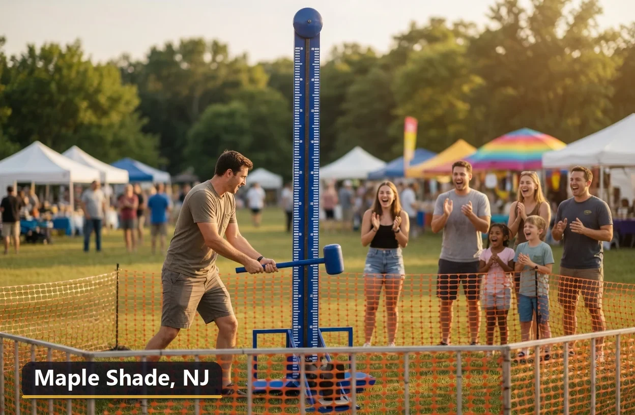 High striker carnival game rental in Maple Shade, New Jersey for field days, parties and events