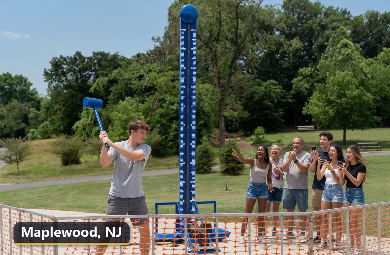 High striker carnival game rental in Maplewood, New Jersey for field days, parties and events