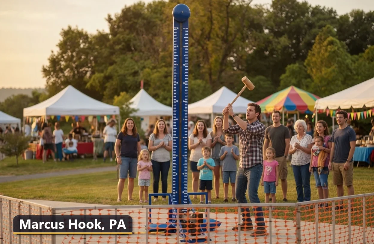 High striker carnival game rental in Marcus Hook, Pennsylvania for field days, parties and events