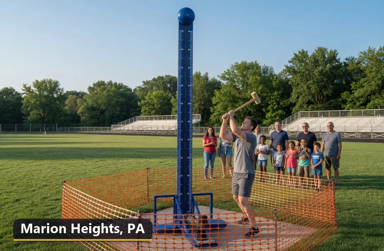 High striker carnival game rental in Marion Heights, Pennsylvania for field days, parties and events