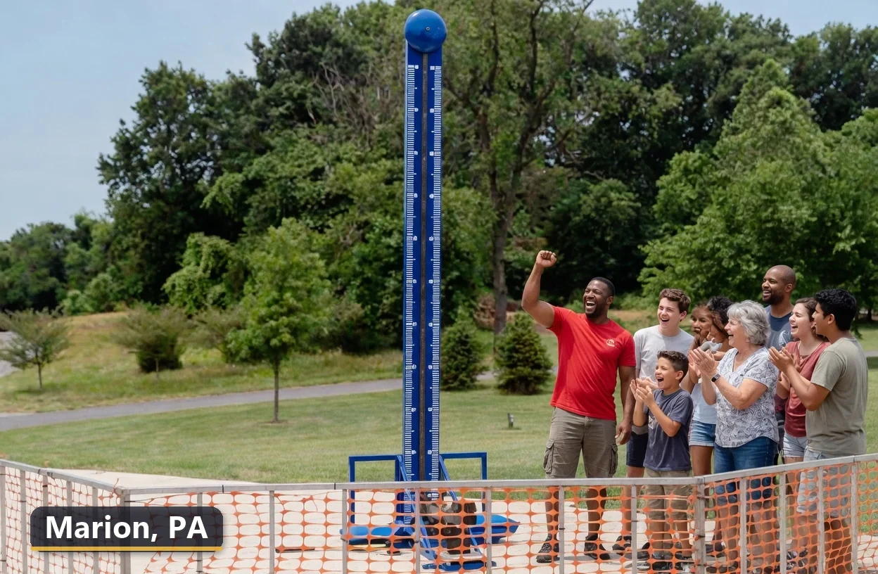 High striker carnival game rental in Marion, Pennsylvania for field days, parties and events