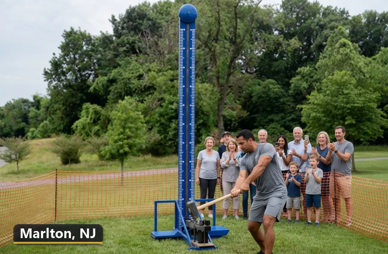 High striker carnival game rental in Marlton, New Jersey for field days, parties and events