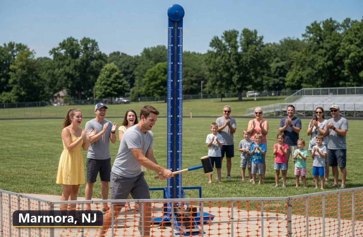 High striker carnival game rental in Marmora, New Jersey for field days, parties and events