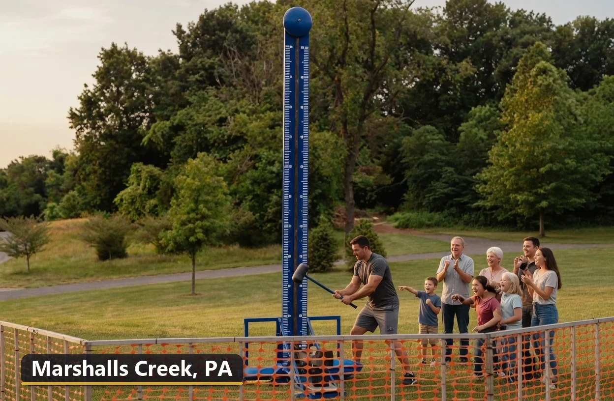 High striker carnival game rental in Marshalls Creek, Pennsylvania for field days, parties and events
