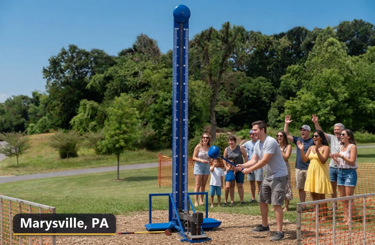 High striker carnival game rental in Marysville, Pennsylvania for field days, parties and events