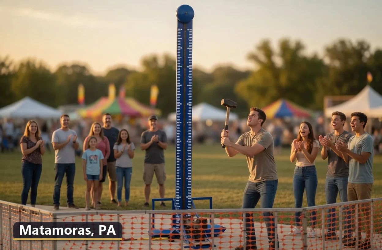 High striker carnival game rental in Matamoras, Pennsylvania for field days, parties and events
