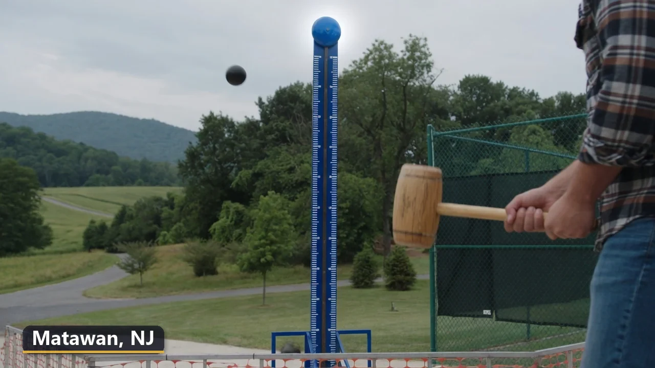 High striker carnival game rental in Matawan, New Jersey for field days, parties and events
