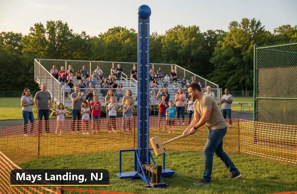 High striker carnival game rental in Mays Landing, New Jersey for field days, parties and events
