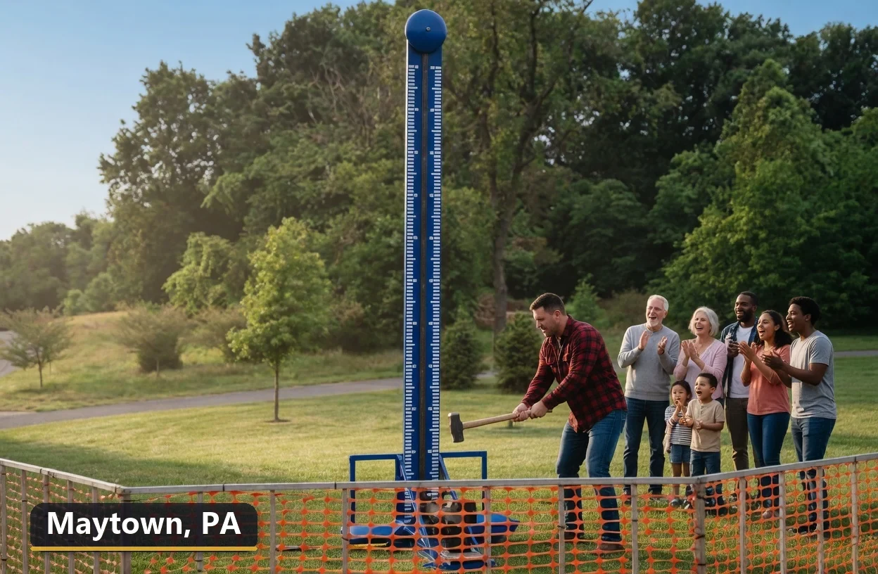 High striker carnival game rental in Maytown, Pennsylvania for field days, parties and events