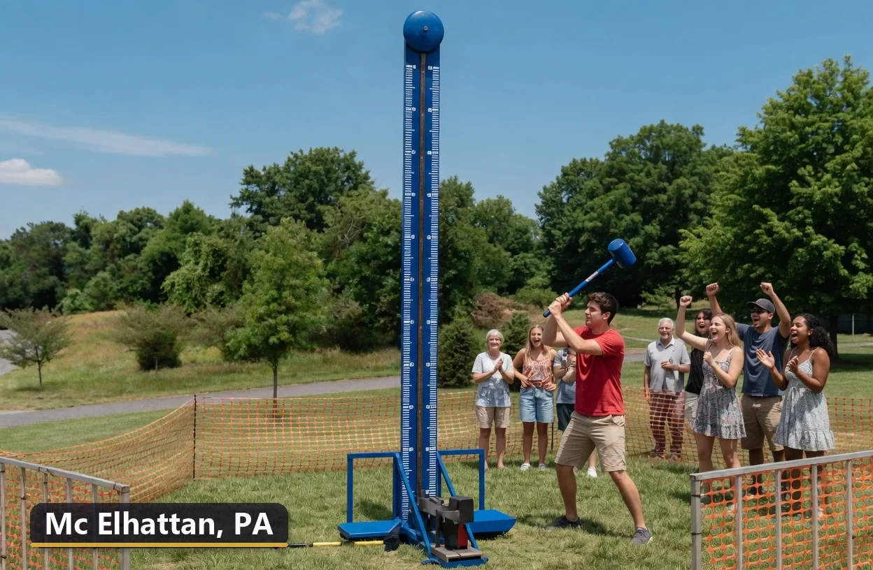 High striker carnival game rental in Mc Elhattan, Pennsylvania for field days, parties and events