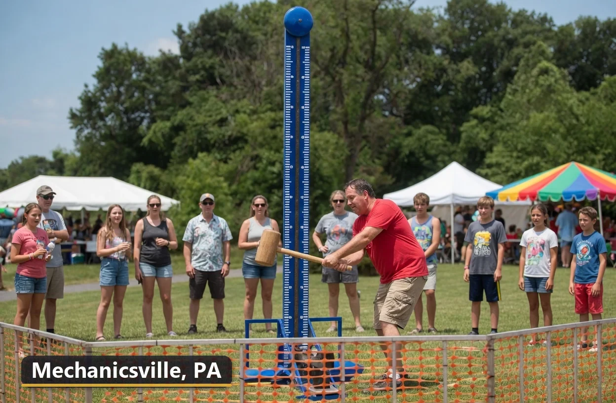 High striker carnival game rental in Mechanicsville, Pennsylvania for field days, parties and events