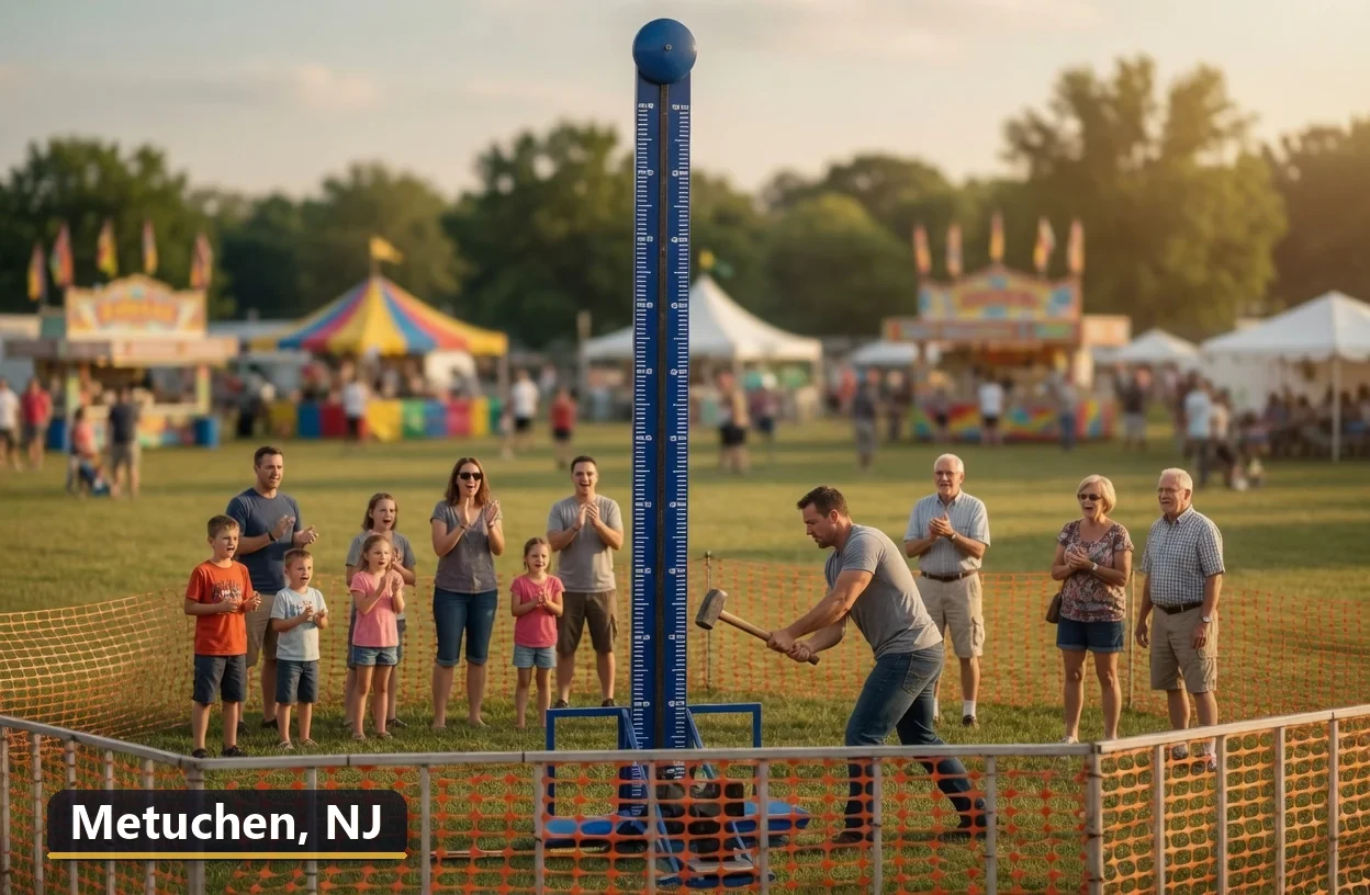 High striker carnival game rental in Metuchen, New Jersey for field days, parties and events