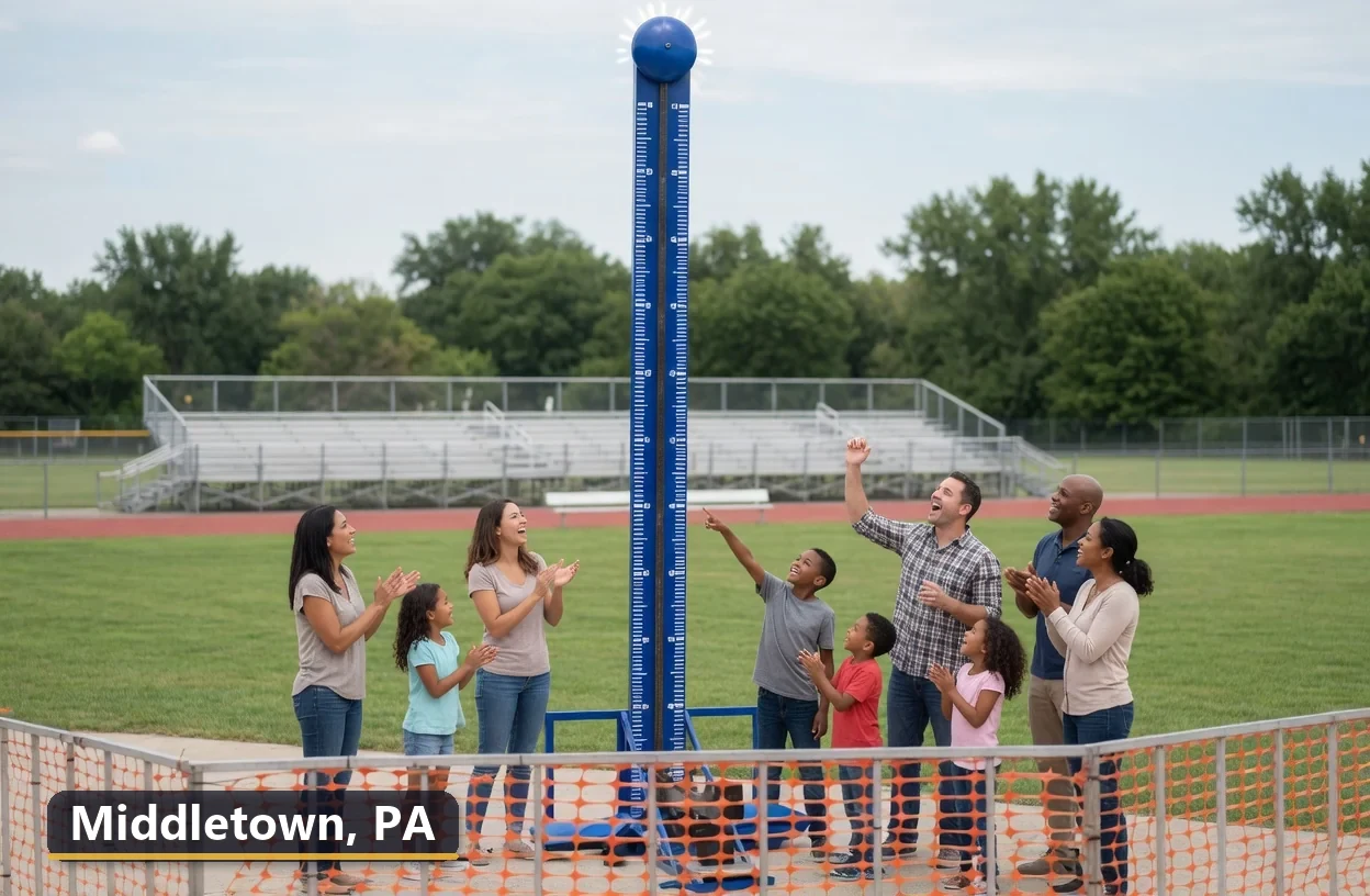 High striker carnival game rental in Middletown, Pennsylvania for field days, parties and events