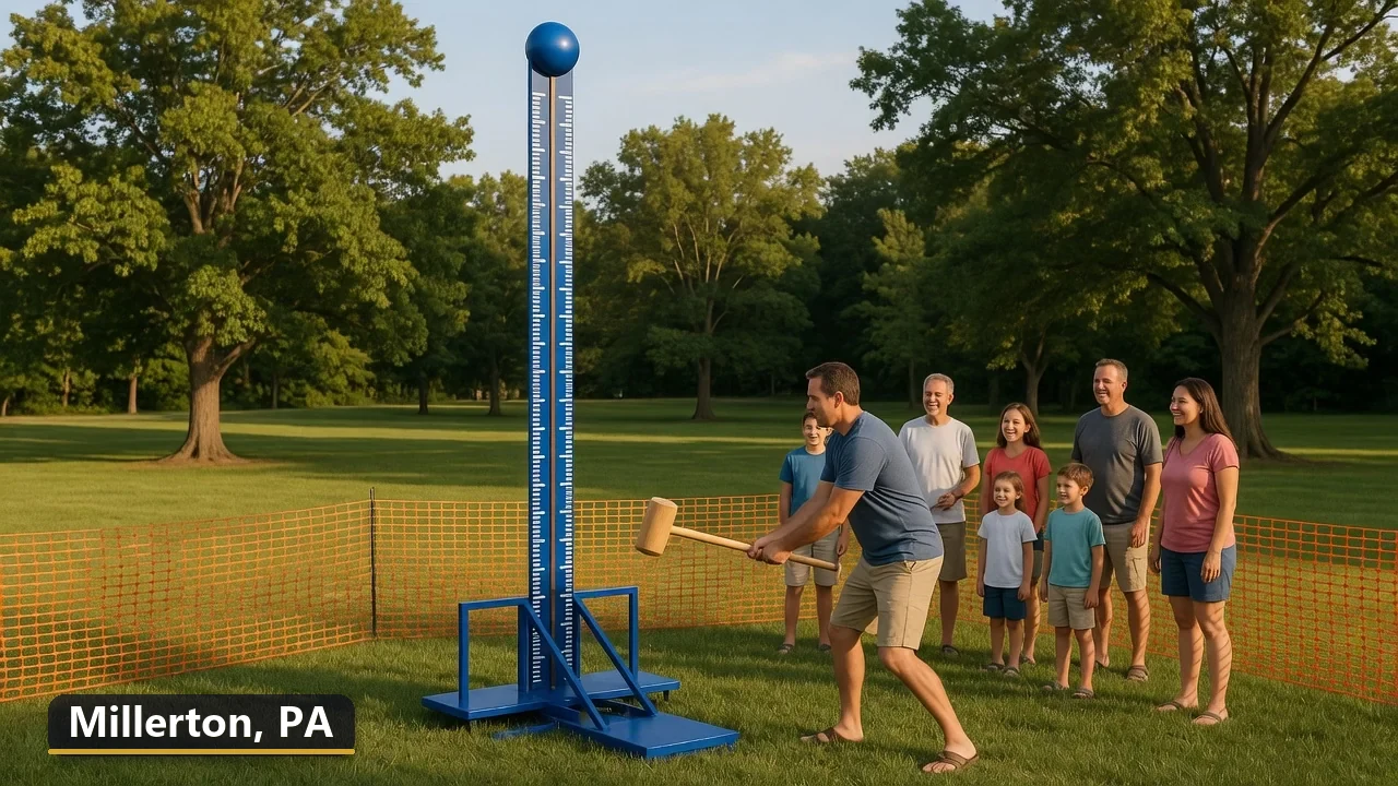 High striker carnival game rental in Millerton, Pennsylvania for field days, parties and events
