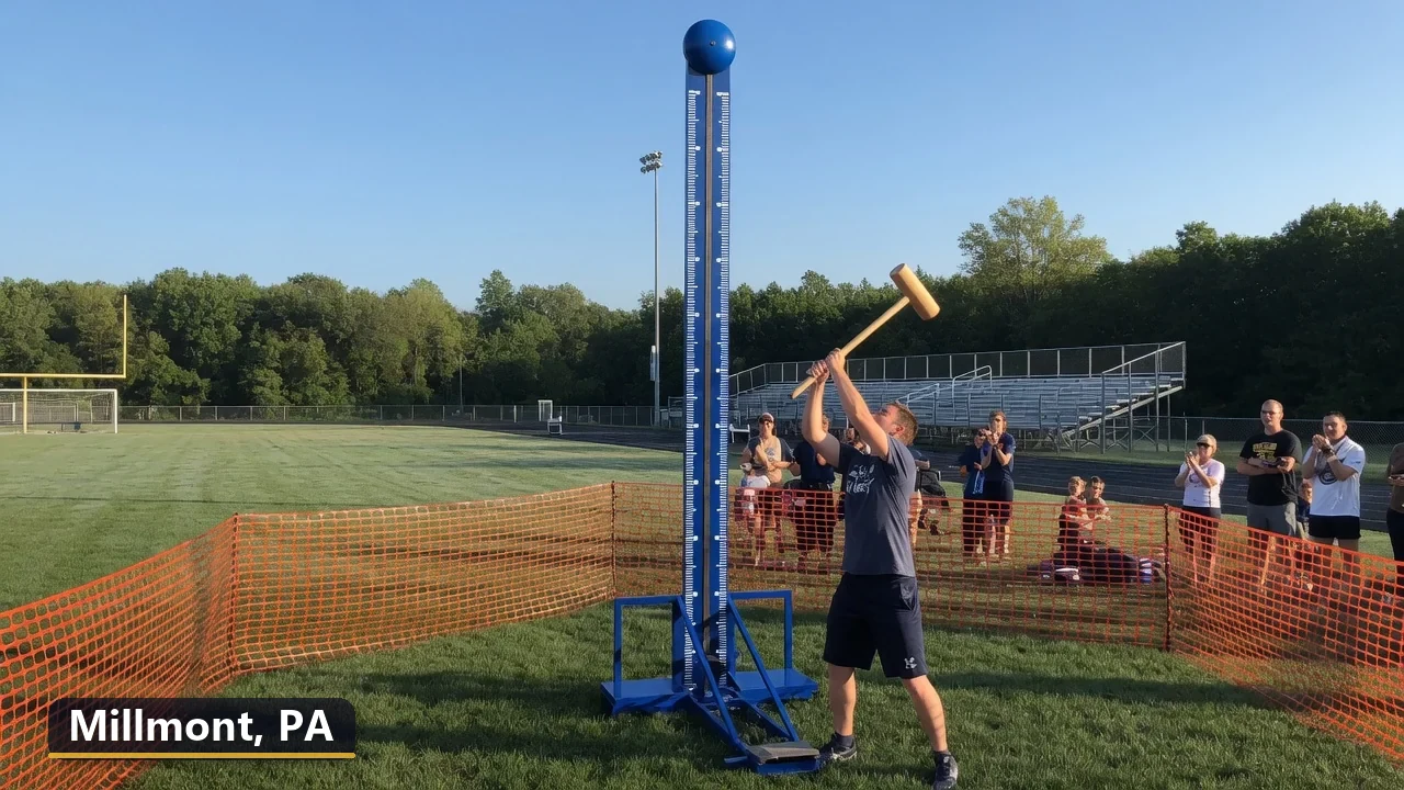 High striker carnival game rental in Millmont, Pennsylvania for field days, parties and events