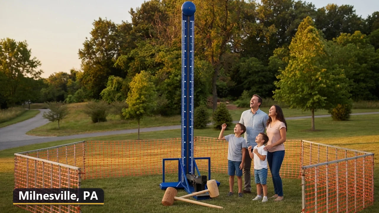 High striker carnival game rental in Milnesville, Pennsylvania for field days, parties and events