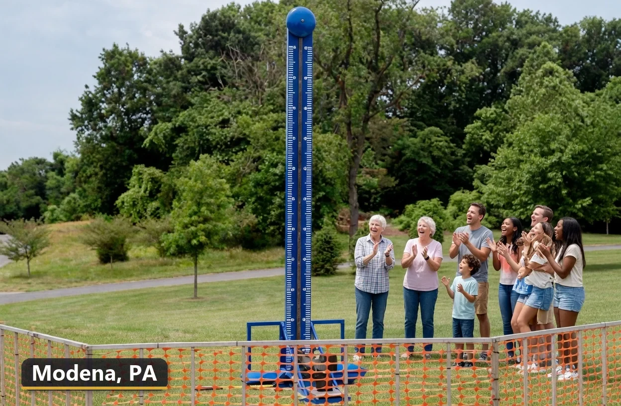 High striker carnival game rental in Modena, Pennsylvania for field days, parties and events