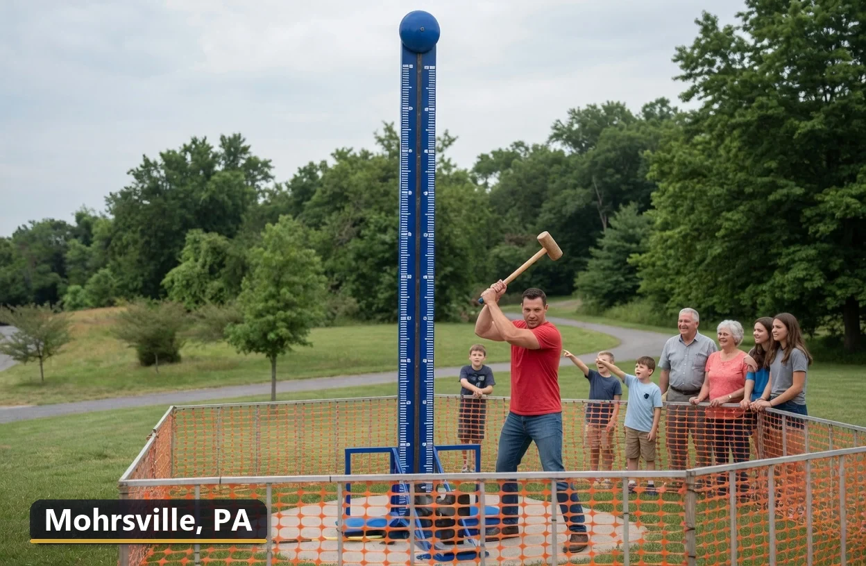 High striker carnival game rental in Mohrsville, Pennsylvania for field days, parties and events