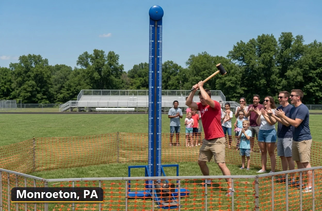 High striker carnival game rental in Monroeton, Pennsylvania for field days, parties and events