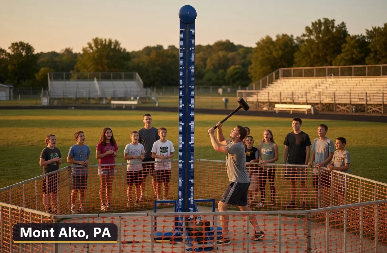 High striker carnival game rental in Mont Alto, Pennsylvania for field days, parties and events