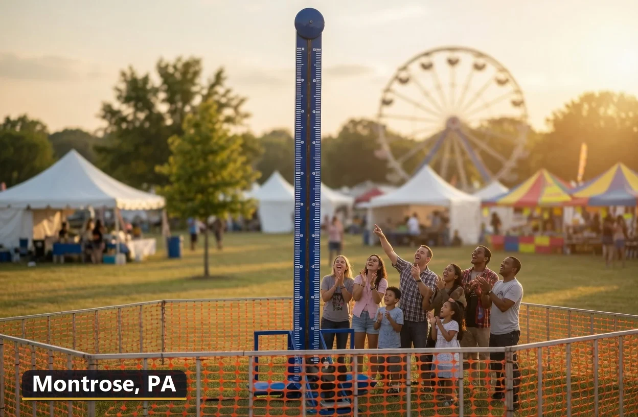 High striker carnival game rental in Montrose, Pennsylvania for field days, parties and events