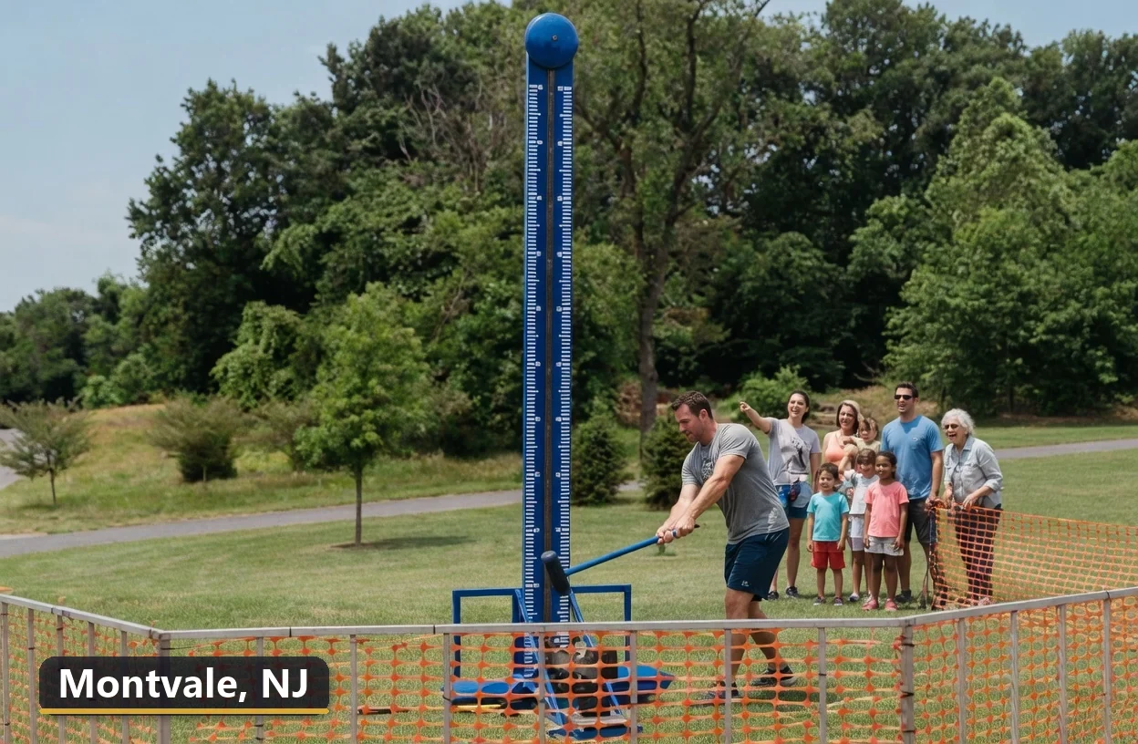High striker carnival game rental in Montvale, New Jersey for field days, parties and events