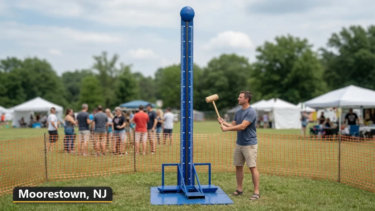High striker carnival game rental in Moorestown, New Jersey for field days, parties and events