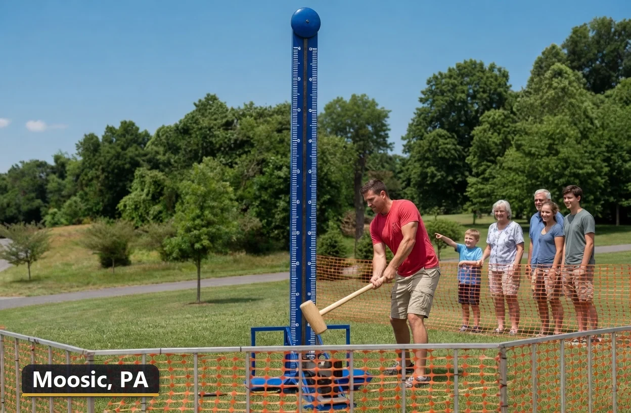 High striker carnival game rental in Moosic, Pennsylvania for field days, parties and events