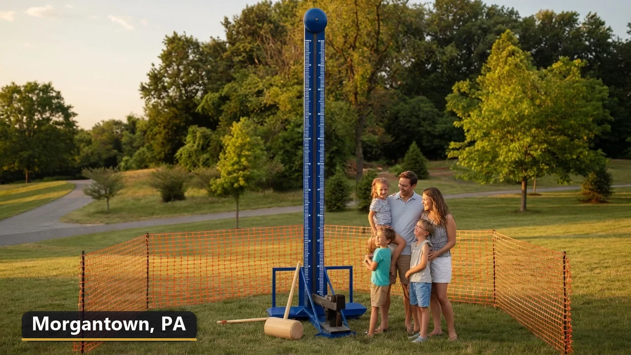 High striker carnival game rental in Morgantown, Pennsylvania for field days, parties and events