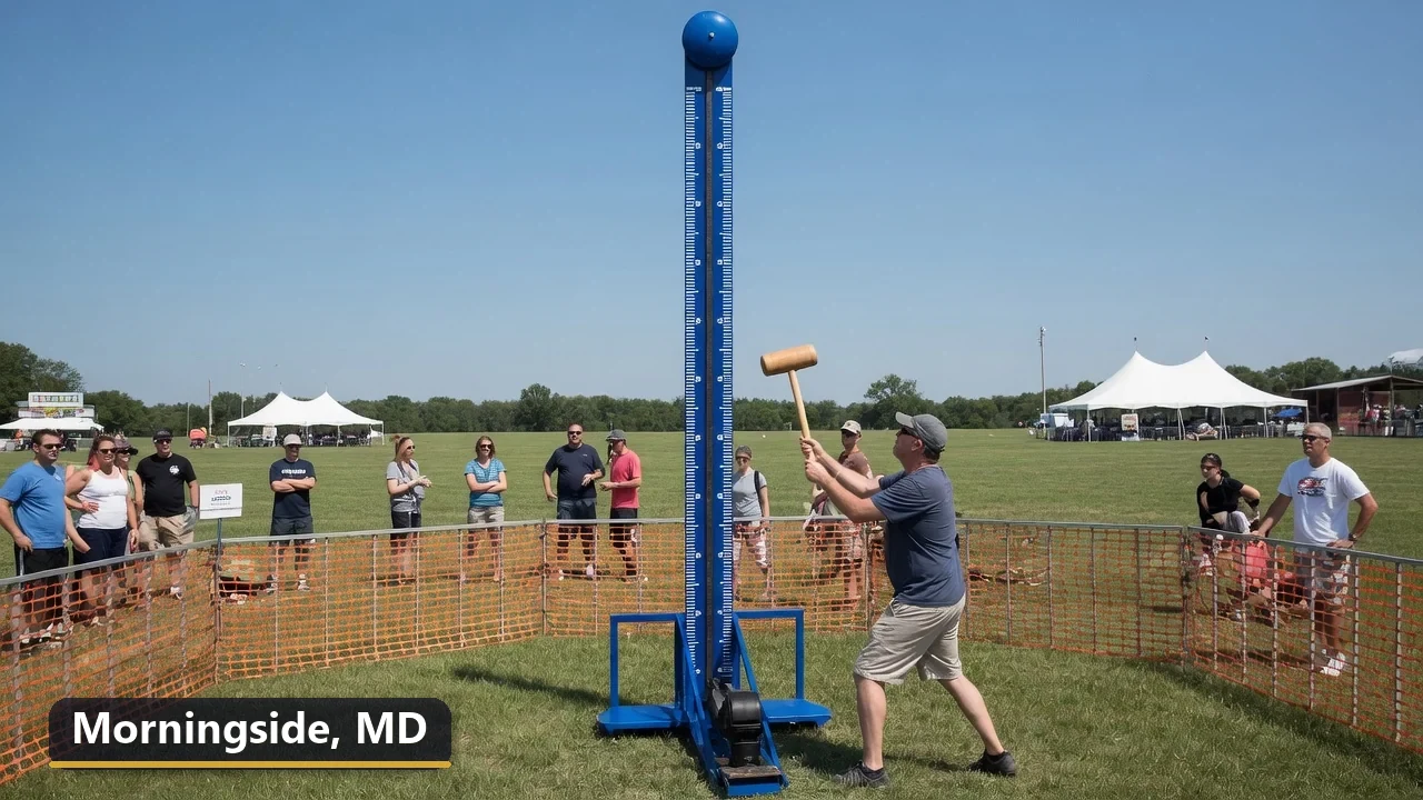 High striker carnival game rental in Morningside, Maryland for field days, parties and events