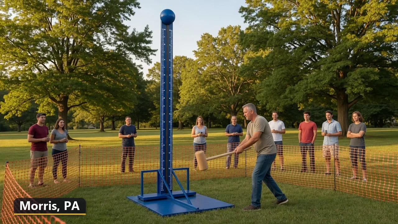 High striker carnival game rental in Morris, Pennsylvania for field days, parties and events