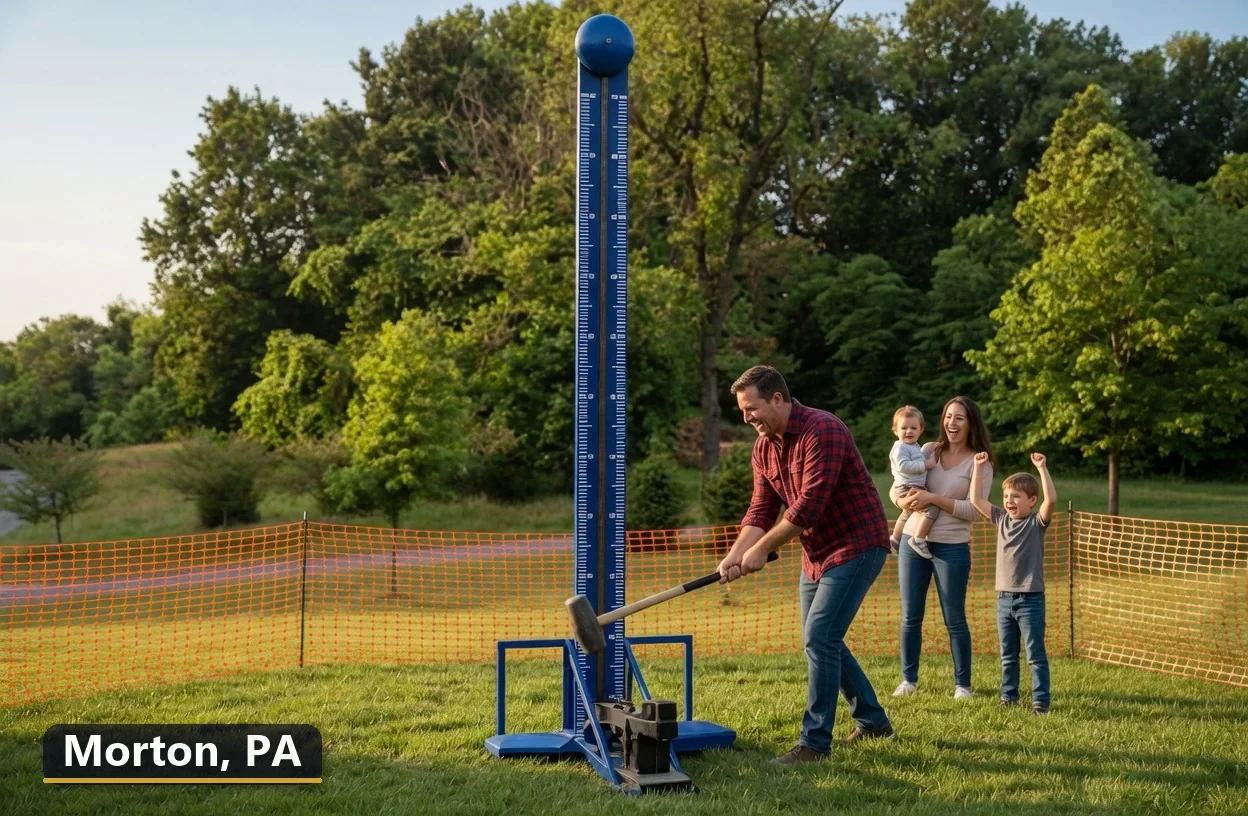 High striker carnival game rental in Morton, Pennsylvania for field days, parties and events