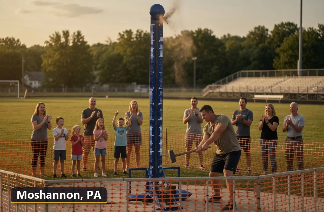 High striker carnival game rental in Moshannon, Pennsylvania for field days, parties and events