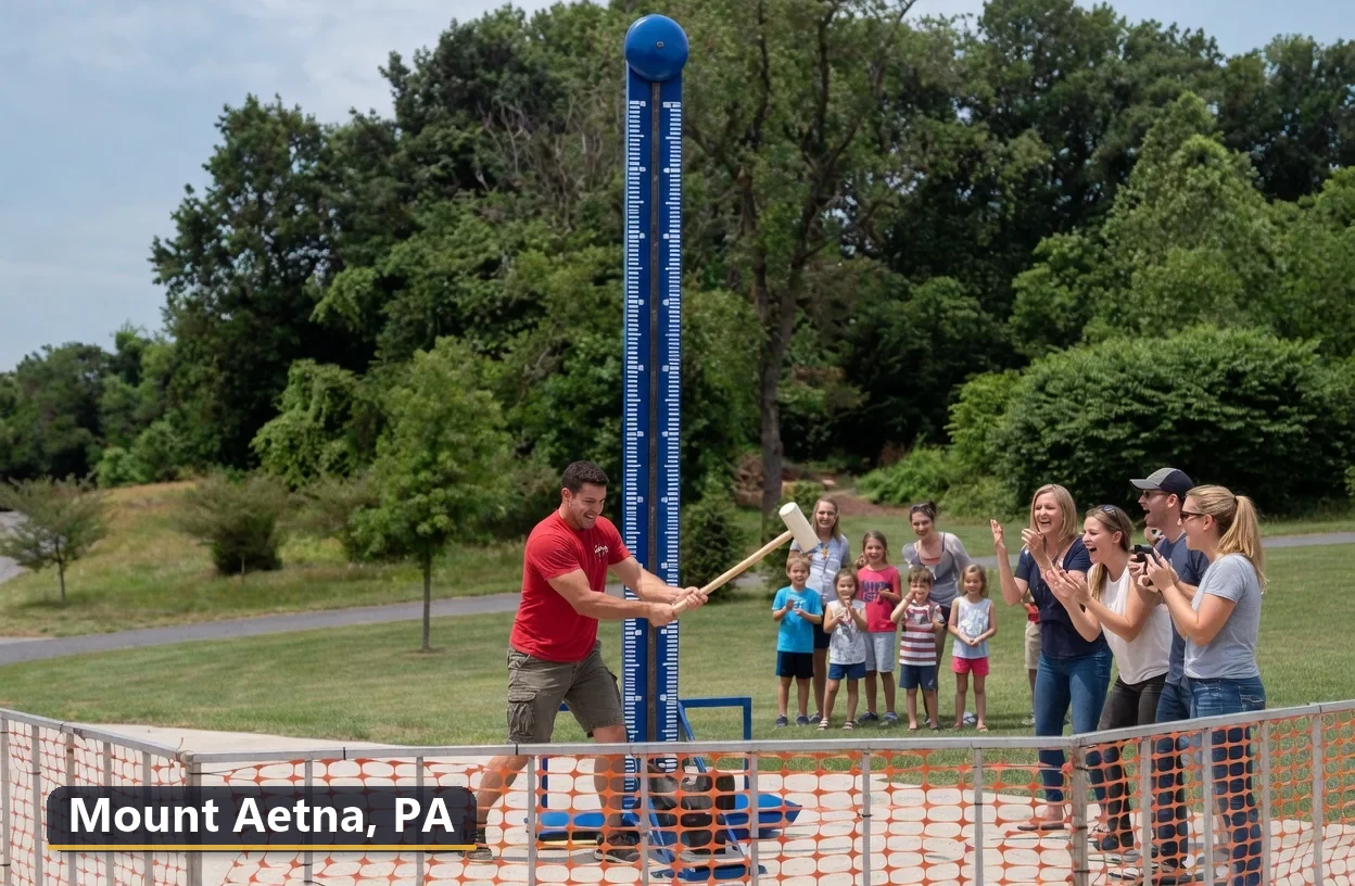 High striker carnival game rental in Mount Aetna, Pennsylvania for field days, parties and events