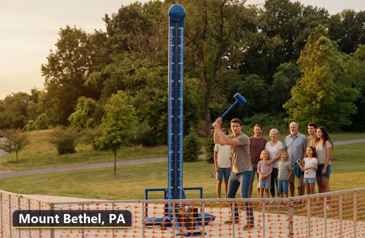 High striker carnival game rental in Mount Bethel, Pennsylvania for field days, parties and events