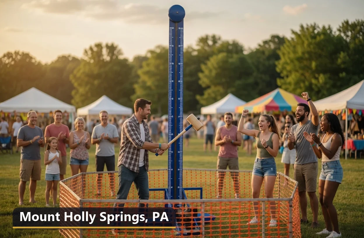 High striker carnival game rental in Mount Holly Springs, Pennsylvania for field days, parties and events
