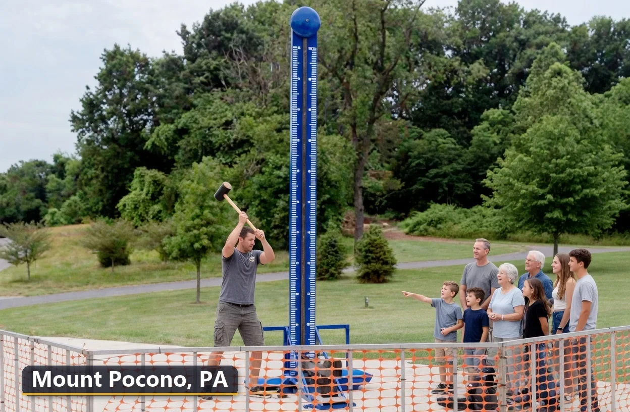 High striker carnival game rental in Mount Pocono, Pennsylvania for field days, parties and events